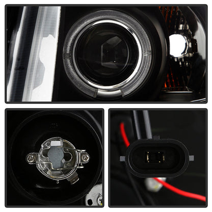 Spyder Chevy Silverado 1500 07-13 Projector Headlights LED Halo LED Blk PRO-YD-CS07-HL-BK 5009494