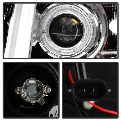 Spyder Chevy Silverado 1500 07-13 Projector Headlights LED Halo LED Chrm PRO-YD-CS07-HL-C 5009500