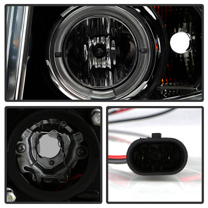 Spyder Chevy Silverado 1500 07-13 Projector Headlights LED Halo LED Smke PRO-YD-CS07-HL-SM 5009517