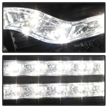 Spyder Chevy Silverado 1500 07-13 V2 Projector Headlights - LED DRL - Black PRO-YD-CS07V2-DRL-BK 5083524