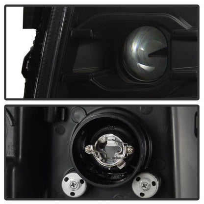Spyder Chevy Silverado 1500 07-13 Version 3 Projector Headlights - Black PRO-YD-CS07V3-LBDRL-BK 5083609