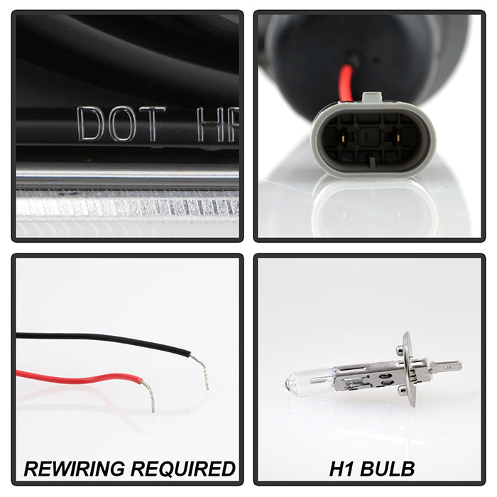 Spyder Chevy S10 98-04 Projector Headlights LED Halo Blk - Low H1 PRO-YD-CS1098-BK 5009524