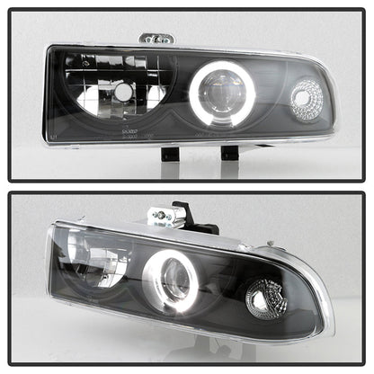 Spyder Chevy S10 98-04 Projector Headlights LED Halo Blk - Low H1 PRO-YD-CS1098-BK 5009524