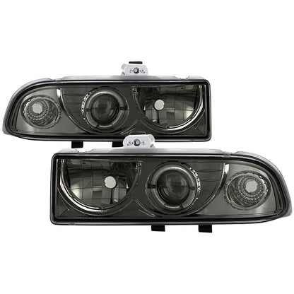 Spyder Chevy S10 98-04 Projector Headlights LED Halo Smke - Low H1 PRO-YD-CS1098-SMC 5009562
