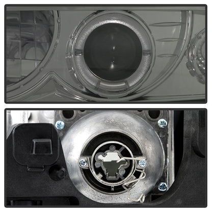 Spyder Chevy S10 98-04 Projector Headlights LED Halo Smke - Low H1 PRO-YD-CS1098-SMC 5009562