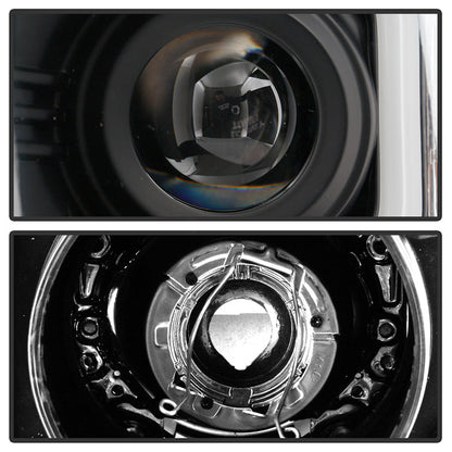 Spyder Chevy Silverado 1500 14-16 Projector Headlights Light Bar DRL Blk PRO-YD-CS14-LBDRL-BK 5079473