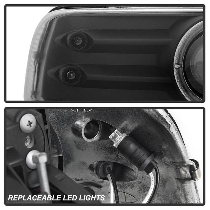 Spyder Chevy Silverado 1500/2500 99-02 Projector Headlights LED Halo LED Black PRO-YD-CS99-HL-BK 5009593