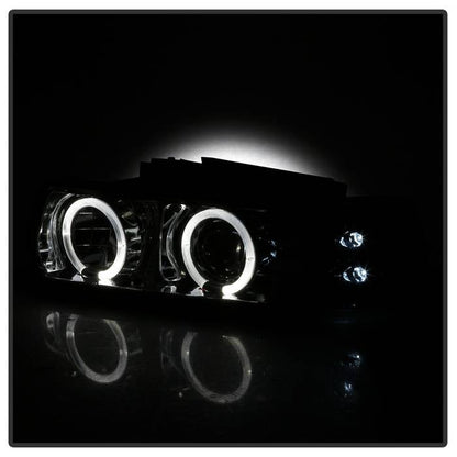 Spyder Chevy Silverado 1500/2500 99-02Projector Headlights LED Halo LED Chrome PRO-YD-CS99-HL-C 5009609