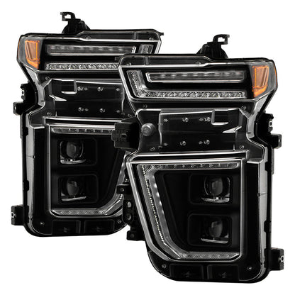 SPYDER Chevy Silverado 20-23 HD 2500/3500 High-Power LED Module - Black (PRO-YD-CSHD20AP-SEQ-BK) 5088840
