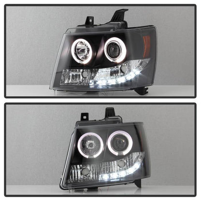 Spyder Chevy Suburban 1500 07-14 Projector Headlights LED Halo LED Blk PRO-YD-CSUB07-HL-BK 5009647