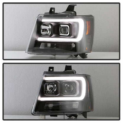 Spyder 07-14 Chevy Suburban/1500/2500/Tahoe V2 Projector Headlights All Blk PRO-YD-CSUB07V2-DRL-BKV2 5085986