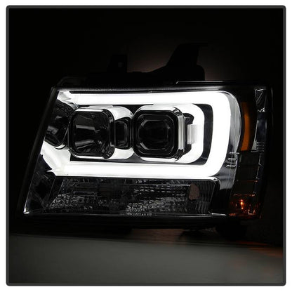 Spyder 07-14 Chevy Suburban/1500/2500/Tahoe V2 Projector Headlights Smoke PRO-YD-CSUB07V2-DRL-SM 5082589