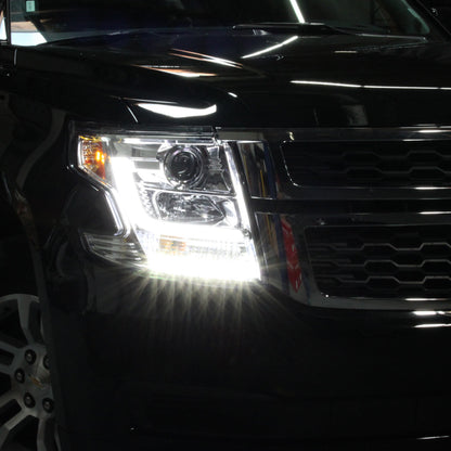 Spyder Chevy Tahoe / Suburban 2015 -2016 Projector Headlights - DRL LED - Chrome PRO-YD-CTA15-DRL-C 5082534