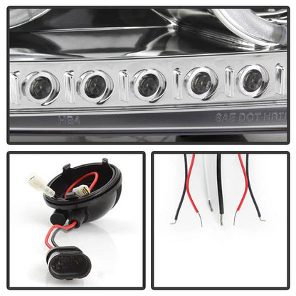 Spyder Dodge Charger 06-10 Projector Headlights Halogen Model- LED Halo LED Chrm PRO-YD-DCH05-LED-C 5009746