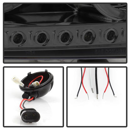 Spyder Dodge Charger 06-10 Projector Headlights Halogen Only - LED Halo LED Smke PRO-YD-DCH05-LED-SM 5009753