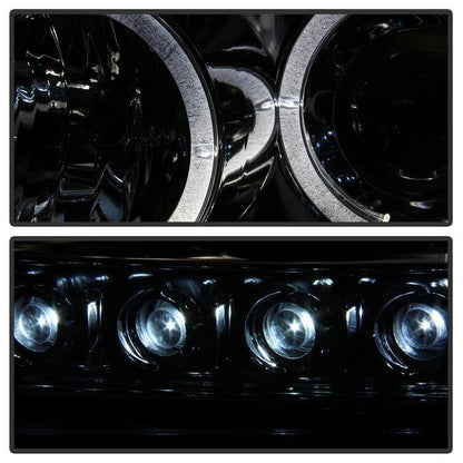 Spyder Dodge Charger 06-10 Projector Headlights Halogen Only - LED Halo LED Smke PRO-YD-DCH05-LED-SM 5009753