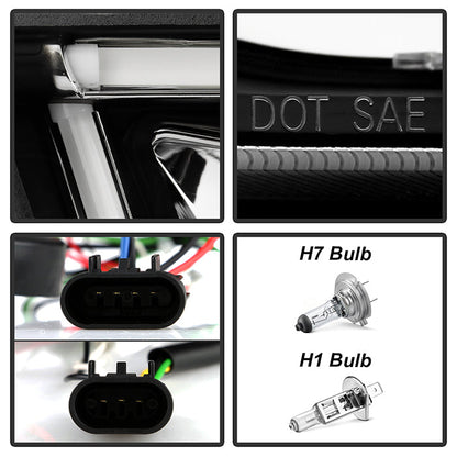 Spyder Dodge Charger 11-14 Projector Headlights Halogen - Light Tube DRL Blk PRO-YD-DCH11-LTDRL-BK 5074188