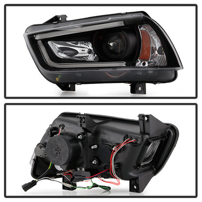 Spyder Dodge Charger 11-14 Projector Headlights Xenon/HID- Light DRL Blk PRO-YD-DCH11-LTDRL-HID-BK 5074201