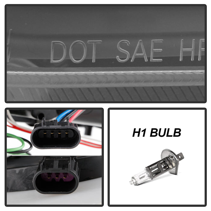 Spyder Dodge Charger 11-14 Projector Headlights Xenon/HID- Light DRL Blk PRO-YD-DCH11-LTDRL-HID-BK 5074201