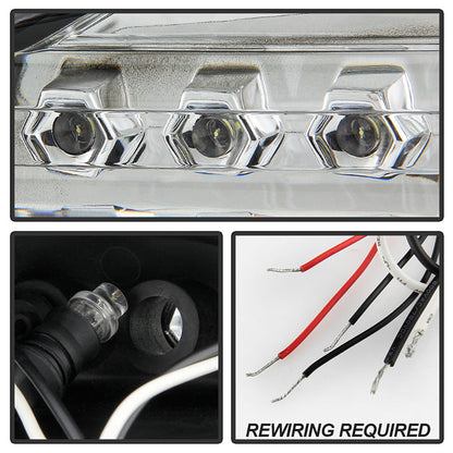 Spyder Dodge Dakota 05-07 Projector Headlights LED Halo Black High H1 Low H1 PRO-YD-DDAK05-BK 5009760
