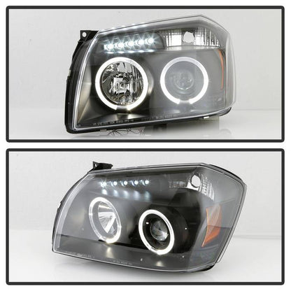 Spyder Dodge Magnum 05-07 Projector Headlights LED Halo LED Blk (Not Included) PRO-YD-DMAG05-LED-BK 5009876
