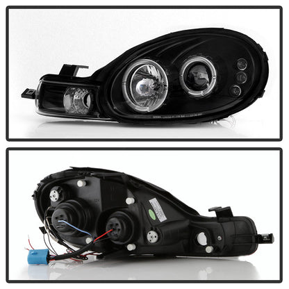 Spyder Dodge Neon 00-02 Projector Headlights LED Halo LED Black High H1 Low H1 PRO-YD-DN00-HL-BK 5009906