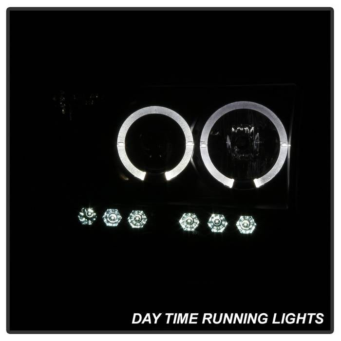 Spyder Dodge Ram 1500 02-05 03-05 Projector Headlights LED Halo LED Blk Smke PRO-YD-DR02-HL-BSM 5078384