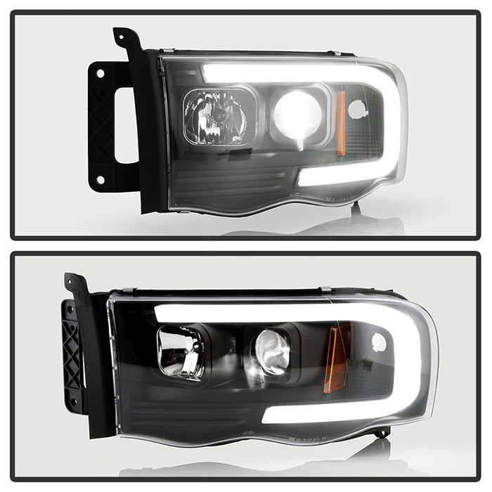 Spyder Dodge Ram 1500 02-05/Ram 2500/3500 03-05 High-Power LED Headlights - Black PRO-YD-DR02V2PL-BK 5088079