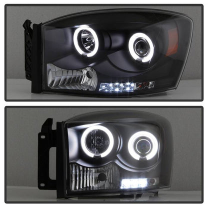 Spyder Dodge Ram 1500 06-08 06-09 Projector Headlights CCFL Halo LED Blk PRO-YD-DR06-CCFL-BK 5030061