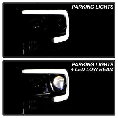 SPYDER 06-08 Dodge Ram 1500 LED Headlights - Black PRO-YD-DR06PL-BK 5088178