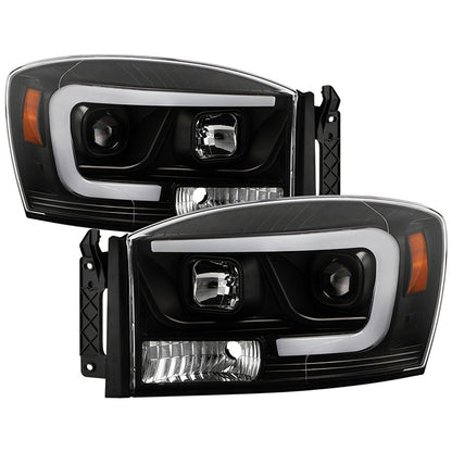 SPYDER 06-08 Dodge Ram 1500 LED Headlights - Black PRO-YD-DR06PL-BK 5088178