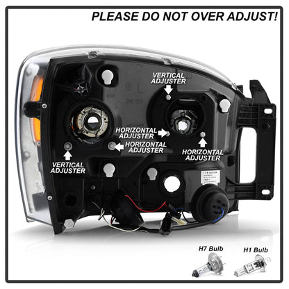 Spyder Dodge Ram 1500 06-08 V2 Projector Headlights - Light Bar DRL - Chrome (PRO-YD-DR06V2-LB-C) 5085290