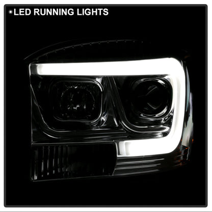 Spyder Dodge Ram 1500 06-08 V2 Projector Headlights - Light Bar DRL - Chrome (PRO-YD-DR06V2-LB-C) 5085290