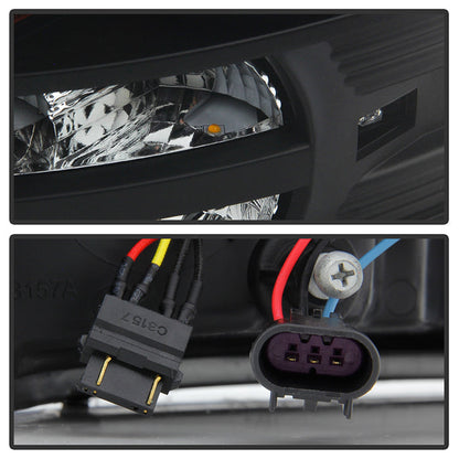 Spyder Dodge Ram 09-12 Projector Headlights Light Bar DRL Black PRO-YD-DR09-LBDRL-BK 5081001