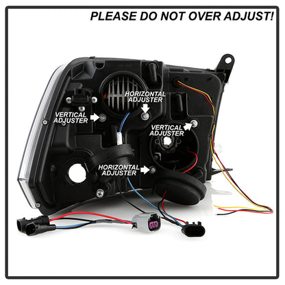 SPYDER 09-18 Dodge Ram 2500/3500 Factory Halogen Model Only (PRO-YD-DR09PL-SB-BK) 5088482