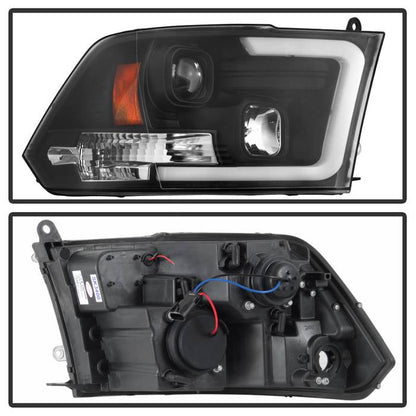 Spyder 09-16 Dodge Ram 1500 Version 2 Headlights Light Bar DRL Black PRO-YD-DR09V2-LBDRL-BK 5084811
