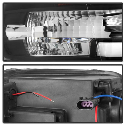 Spyder 09-16 Dodge Ram 1500 Version 2 Headlights Light Bar DRL Black PRO-YD-DR09V2-LBDRL-BK 5084811