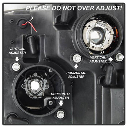 Spyder 09-16 Dodge Ram 1500 Version 2 Headlights Light Bar DRL Black PRO-YD-DR09V2-LBDRL-BK 5084811