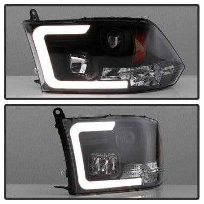 Spyder 09-16 Dodge Ram 1500 Version 2 Headlights Light Bar DRL Black PRO-YD-DR09V2-LBDRL-BK 5084811