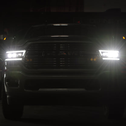 SPYDER 19-22 Dodge Ram 2500/3500 (Halogen Model Only) Proj. Headlights (PRO-YD-DR19HDHALAP-SEQ-BK) 5088604