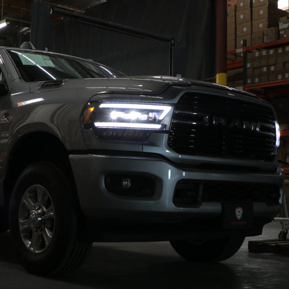 SPYDER 19-22 Dodge Ram 2500/3500 (Halogen Model Only) Proj. Headlights (PRO-YD-DR19HDHALAP-SEQ-BK) 5088604