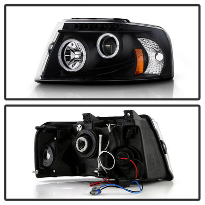 Spyder Ford Expedition 03-06 Projector Headlights LED Halo LED Blk (Not Included) PRO-YD-FE03-HL-BK 5010117