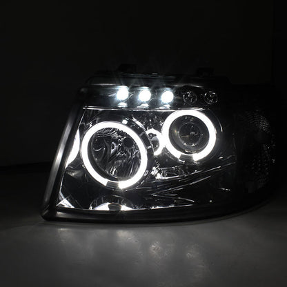Spyder Ford Expedition 03-06 Projector Headlights LED Halo LED Chrm Low 9006 PRO-YD-FE03-HL-C 5010124