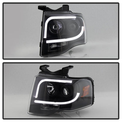 Spyder Ford Expedition 07-13 Projector Headlights Light Tube DRL Blk PRO-YD-FE07-LTDRL-BK 5079503