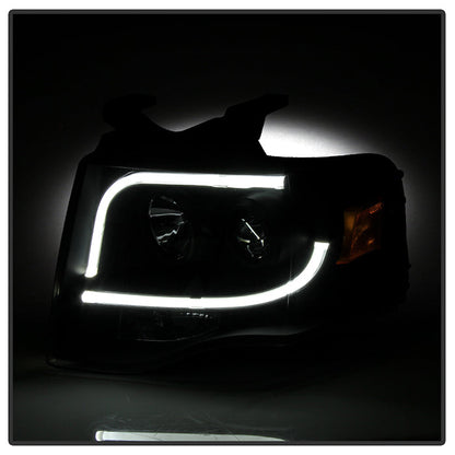 Spyder Ford Expedition 07-13 Projector Headlights Light Tube DRL Blk PRO-YD-FE07-LTDRL-BK 5079503