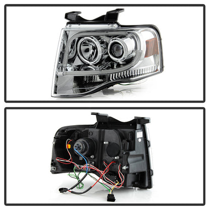 Spyder Ford Expedition 07-13 Projector Headlights Light Tube DRL Chrm PRO-YD-FE07-LTDRL-C 5079510