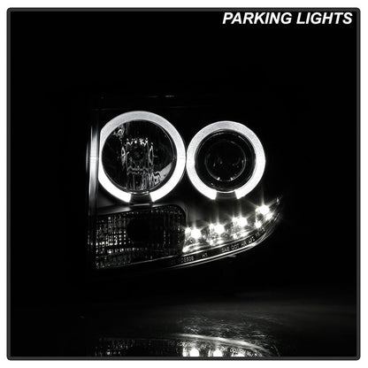 Spyder Ford Escape 08-12 Projector Headlights Halogen Model Only - DRL Black PRO-YD-FES08-DRL-BK 5074225
