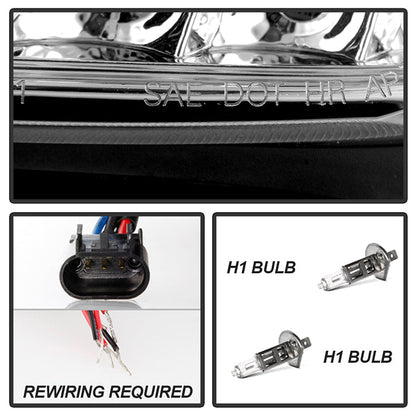 Spyder Ford Escape 08-12 Projector Headlights Halogen Model Only - DRL Chrome PRO-YD-FES08-DRL-C 5074232