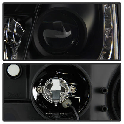 Spyder Ford Focus 00-04 Projector Headlights (Do Not Fit SVT Model)- DRL Blk PRO-YD-FF00-DRL-BK 5010162