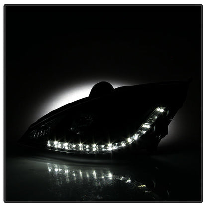 Spyder Ford Focus 00-04 Projector Headlights (Do Not Fit SVT Model)- DRL Blk PRO-YD-FF00-DRL-BK 5010162
